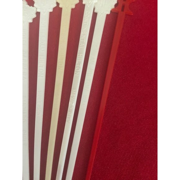 Hilton Hotel Vintage Lot Of 10 Various Swizzle Sticks‎ - Picture 9 of 10